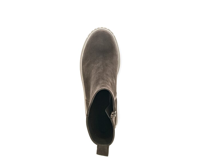 Gabor Damen  Plateau Stiefelette Grau - Rauleder