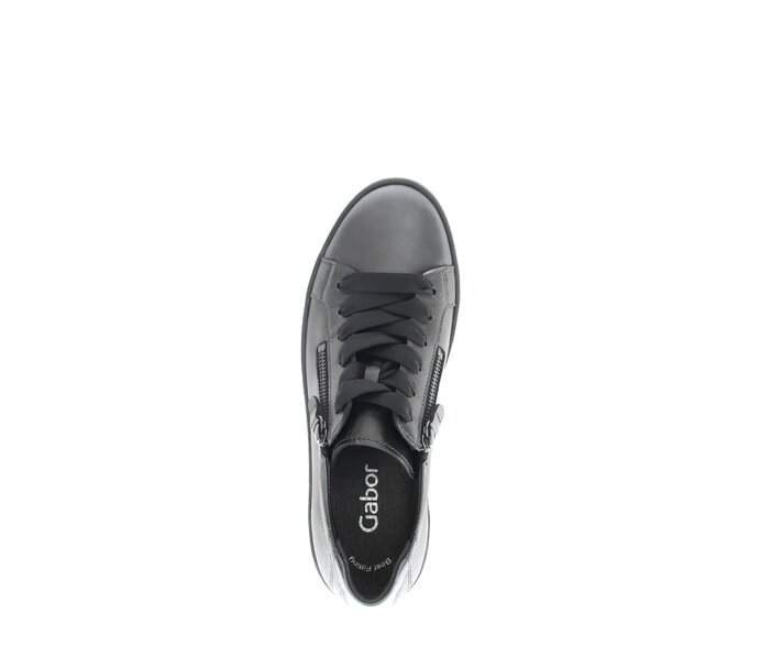 Gabor Damen  Sneaker Low Silber - Glattleder
