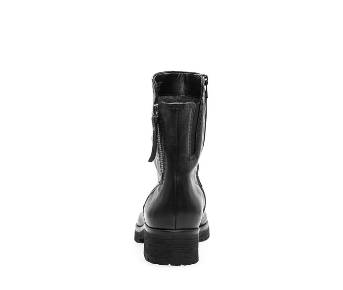 Gabor Damen  Sportliche Stiefelette Schwarz - Glattleder
