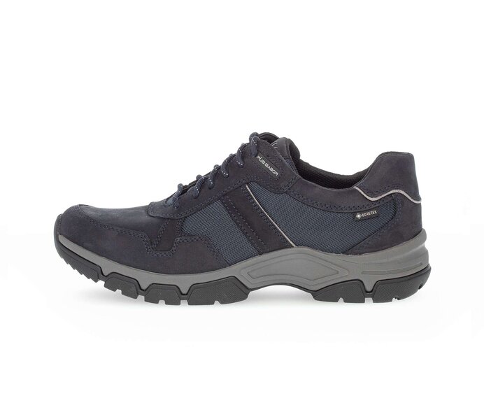 Pius Gabor Herren Sneaker Low Blau - Materialmix Leder/Textil