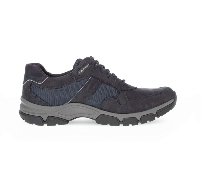 Pius Gabor Herren Sneaker Low Blau - Materialmix Leder/Textil