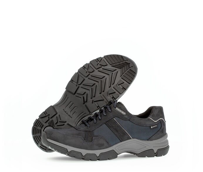 Pius Gabor Herren Sneaker Low Blau - Materialmix Leder/Textil
