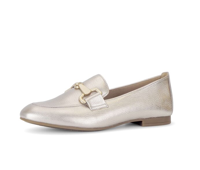 Gabor Damen  Slipper Gold - Effektleder
