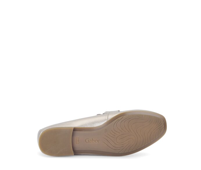 Gabor Damen  Slipper Gold - Effektleder