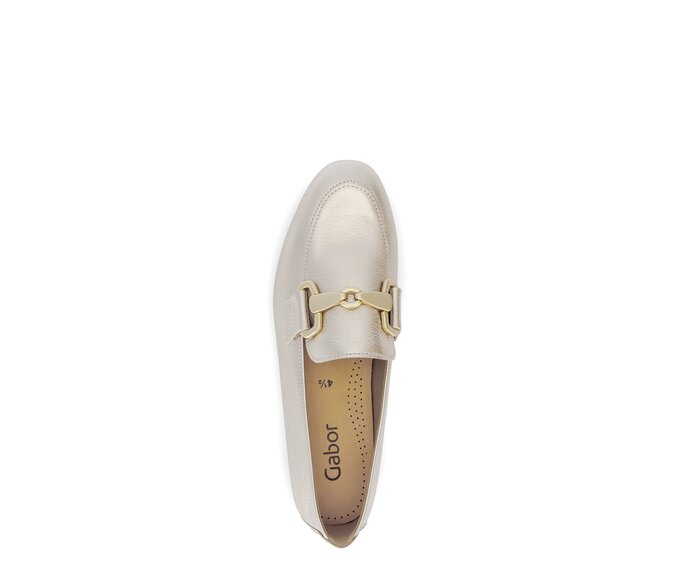 Gabor Damen  Slipper Gold - Effektleder