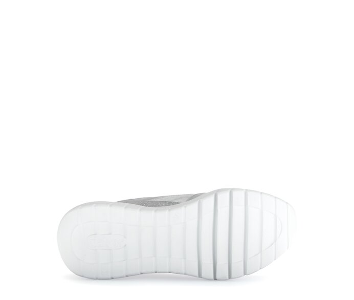 Gabor Damen  Sneaker Low Silber - Materialmix Leder/Lederimitat