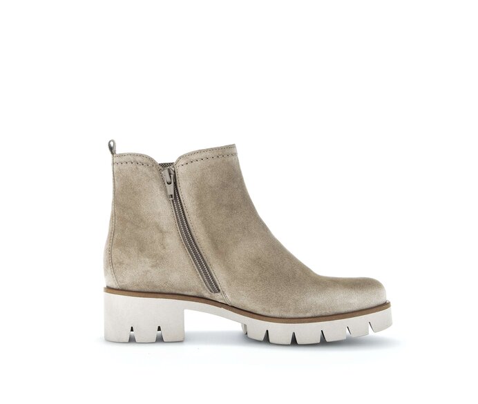 Gabor Damen  Chelsea Boot Beige - Rauleder