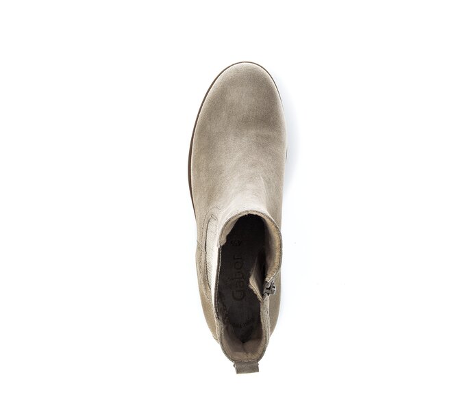 Gabor Damen  Chelsea Boot Beige - Rauleder