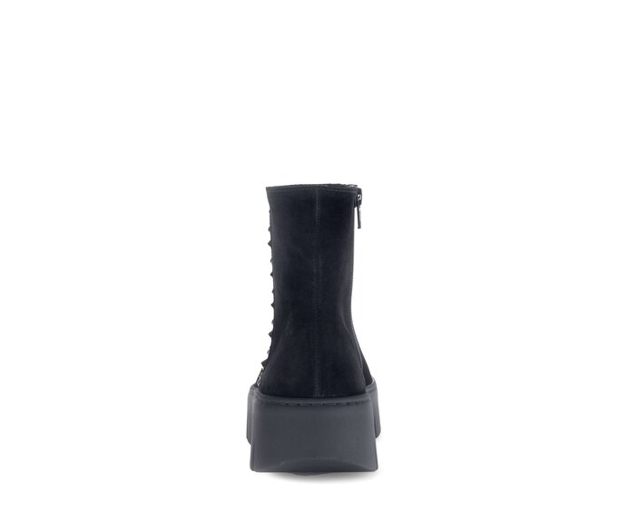 Gabor Damen  Plateau Stiefelette Schwarz - Rauleder