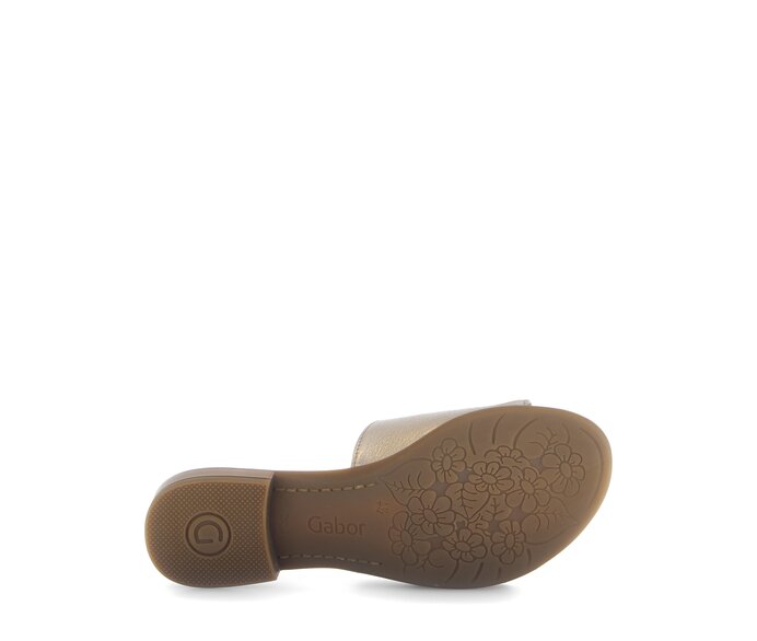 Gabor Damen  Pantolette Gold - Effektleder