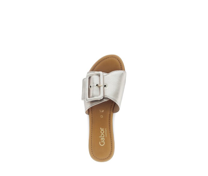 Gabor Damen  Pantolette Gold - Effektleder