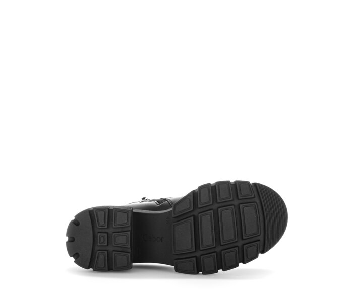 Gabor Damen  Schnürstiefelette Schwarz - Glattleder
