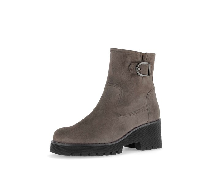 Gabor Damen  Plateau Stiefelette Braun - Rauleder