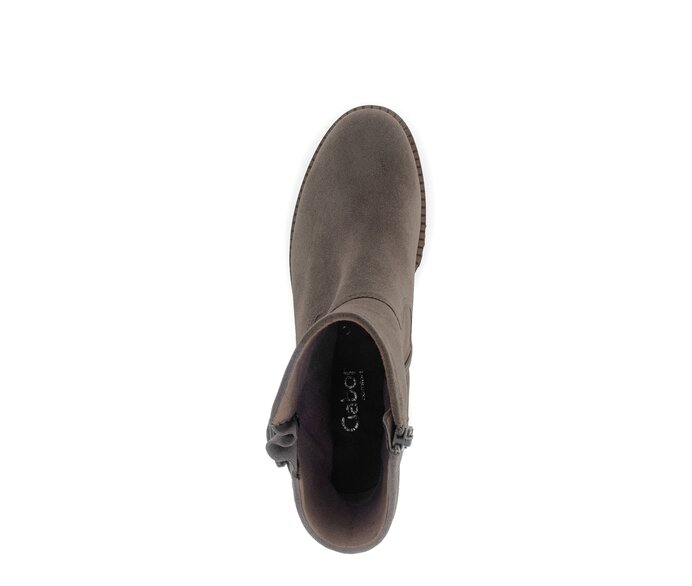 Gabor Damen  Plateau Stiefelette Braun - Rauleder