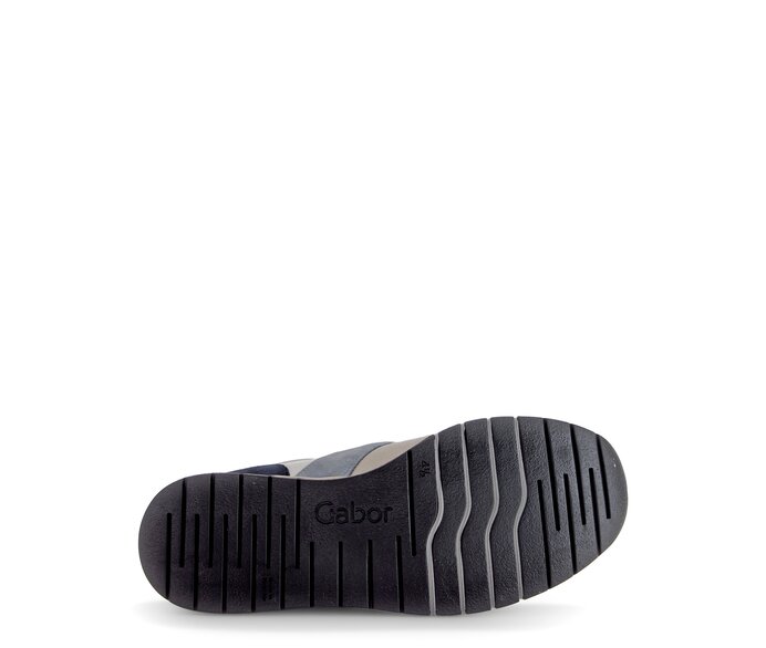 Gabor Damen  Sneaker Low Blau - Materialmix Leder/Lederimitat