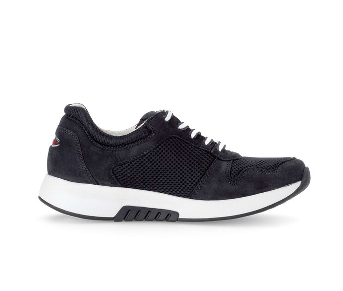 Gabor Damen  Sneaker Low Blau - Materialmix Leder/Lederimitat