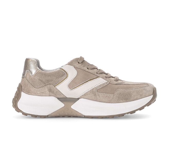 Gabor Damen  Sneaker Low Beige - Rauleder