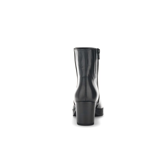 Gabor Damen  Plateau Stiefelette Schwarz - Glattleder