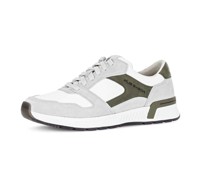 Pius Gabor Herren Sneaker Low Grau - Materialmix Leder/Textil