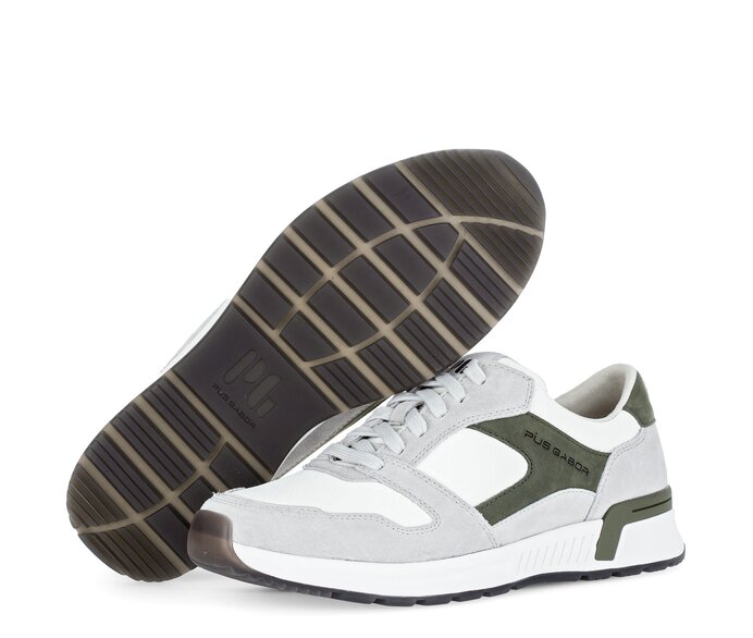 Pius Gabor Herren Sneaker Low Grau - Materialmix Leder/Textil
