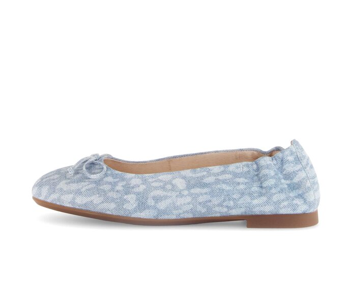 Gabor Damen Eleganter Ballerina Blau - Effektleder