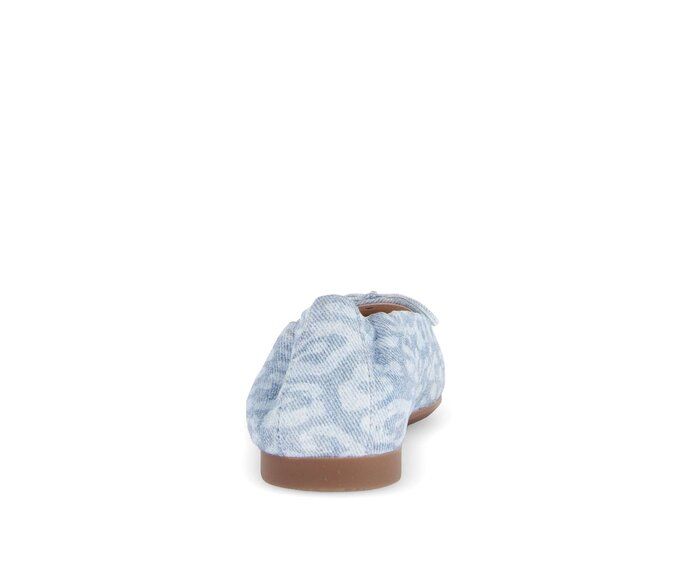 Gabor Damen  Eleganter Ballerina Blau - Effektleder
