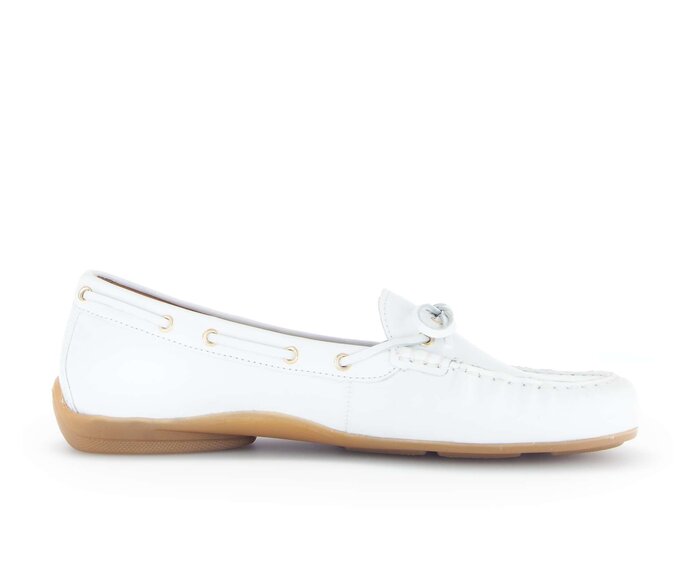 Gabor Damen  Slipper Weiß - Glattleder