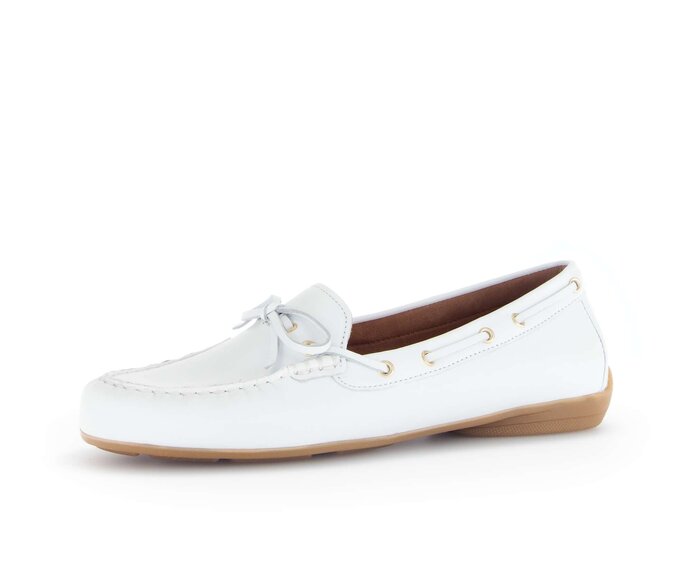 Gabor Damen  Slipper Weiß - Glattleder