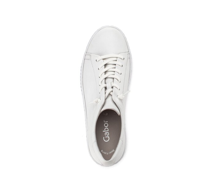Gabor Damen  Sneaker Low Weiß - Glattleder