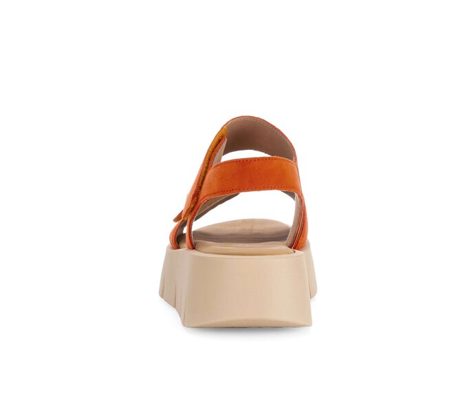 Gabor Damen  Plateau Sandale Orange - Rauleder