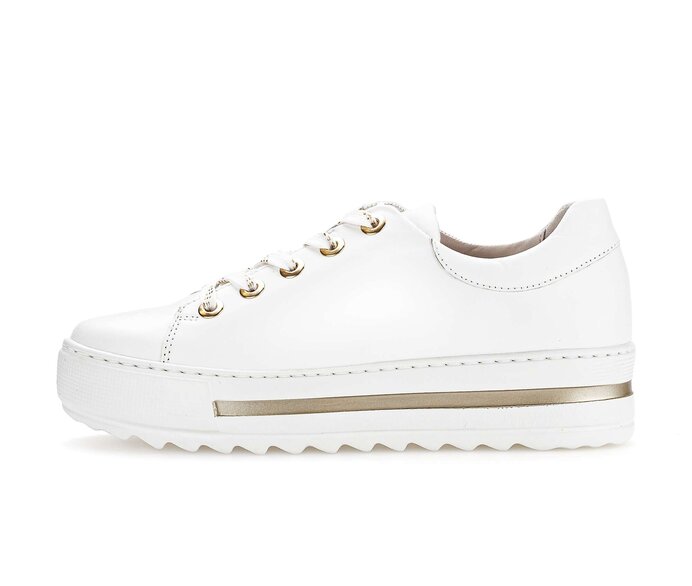 Gabor Damen Sneaker Low Weiß - Glattleder