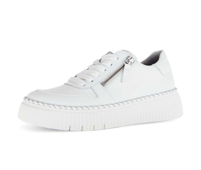 Gabor Damen  Sneaker Low Weiß - Glattleder