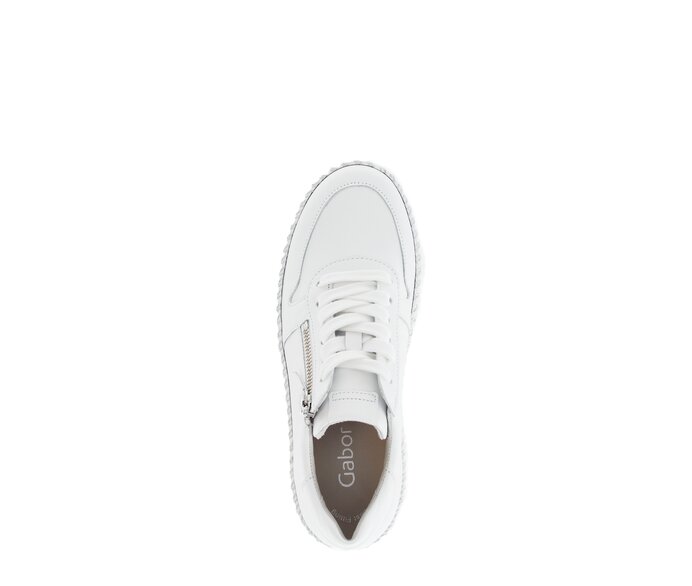 Gabor Damen  Sneaker Low Weiß - Glattleder