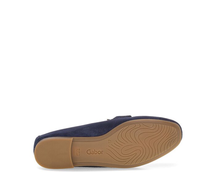 Gabor Damen  Slipper Blau - Rauleder