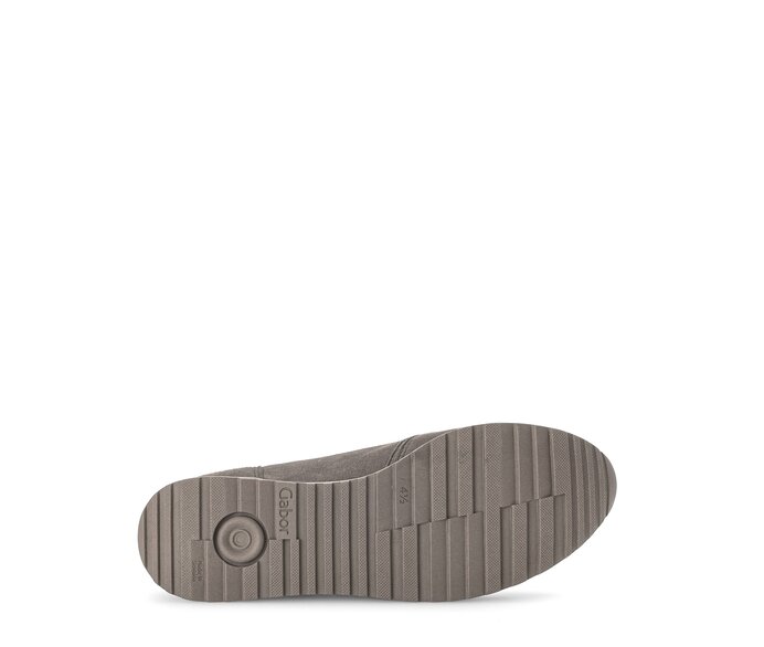 Gabor Damen  Sneaker Low Grau - Materialmix Leder