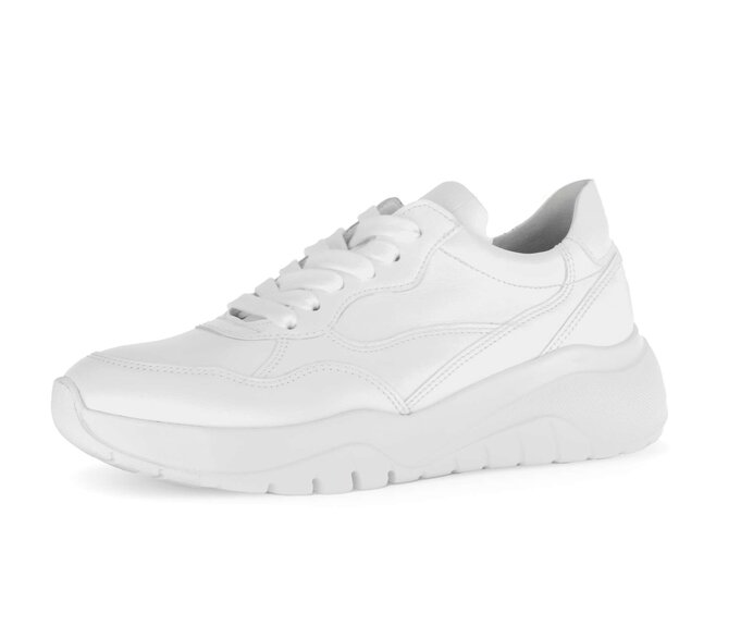 Gabor Damen  Sneaker Low Weiß - Glattleder