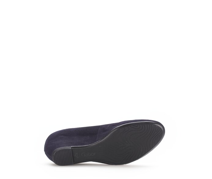 Gabor Damen  Keilpumps Blau - Rauleder