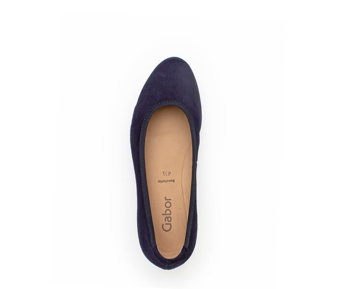 Gabor Damen  Keilpumps Blau - Rauleder