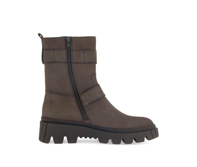 Gabor Damen  Biker Boots Braun - Rauleder