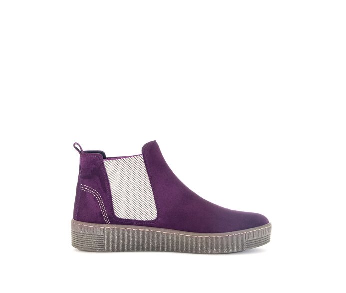 Gabor Damen  Chelsea Boot Lila - Rauleder