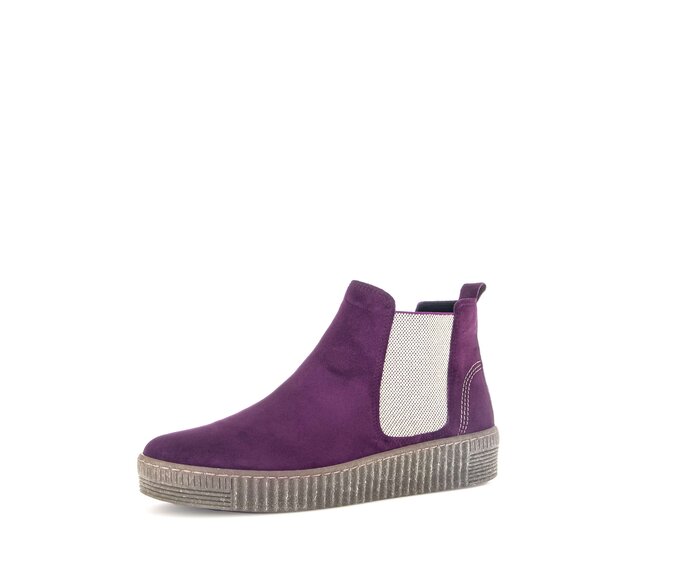 Gabor Damen  Chelsea Boot Lila - Rauleder