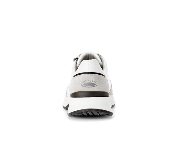 Gabor Herren Rollingsoft Sneaker Low Weiß - Materialmix Leder