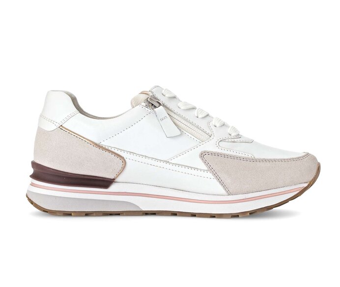 Gabor Damen  Sneaker Low Weiß - Materialmix Leder