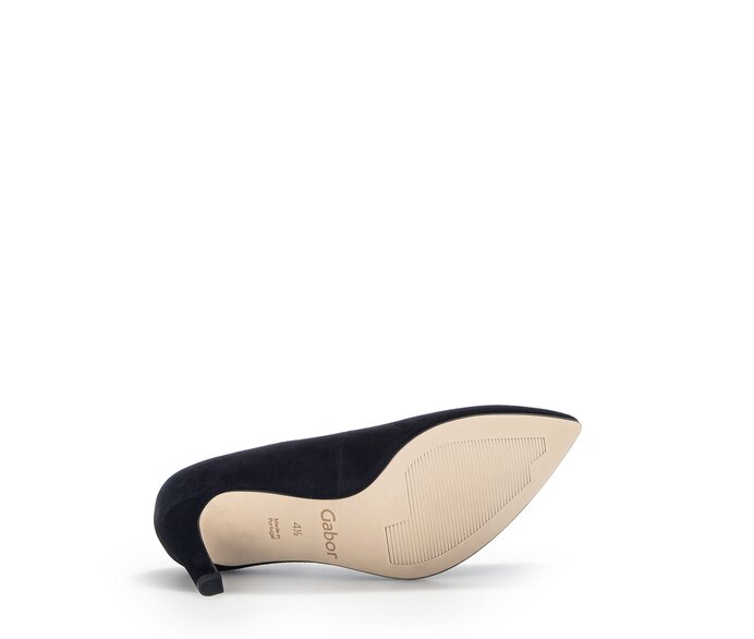 Gabor Damen  Eleganter Pumps Schwarz - Rauleder