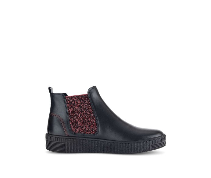 Gabor Damen  Chelsea Boot Schwarz - Glattleder