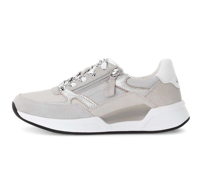 Gabor Damen Sneaker Low Grau - Materialmix Leder/Lederimitat