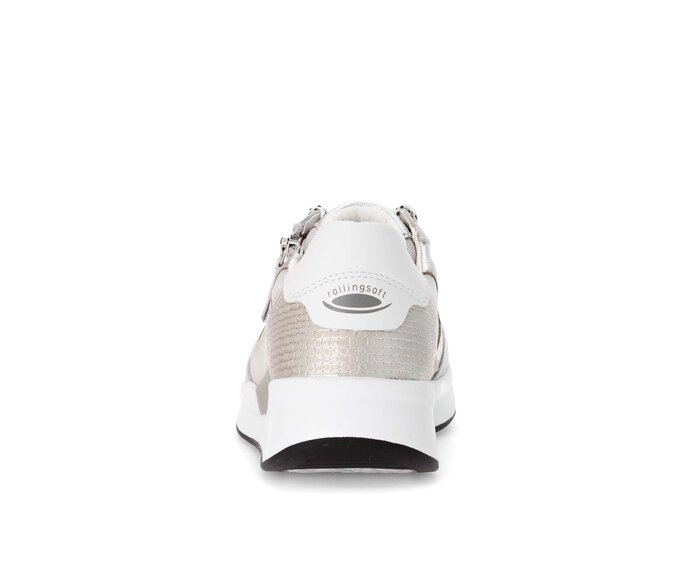 Gabor Damen  Sneaker Low Grau - Materialmix Leder/Lederimitat