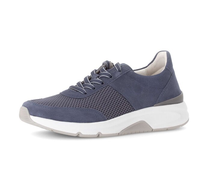 Gabor Damen  Sneaker Low Blau - Lederimitat