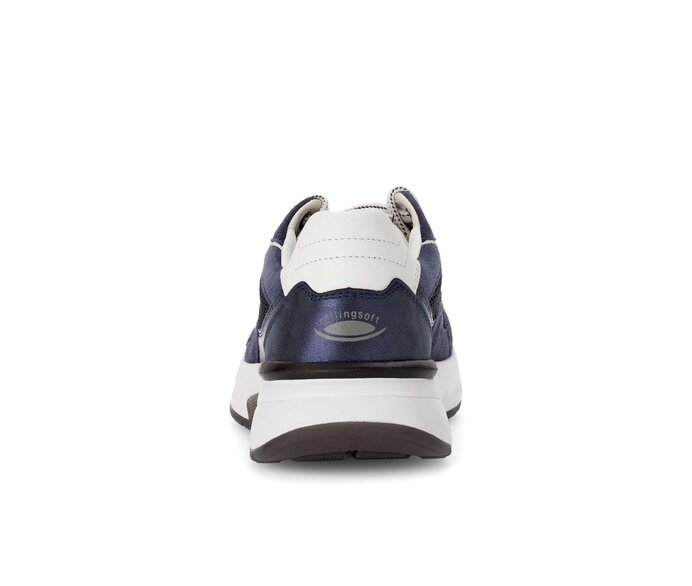 Gabor Damen  Sneaker Low Blau - Materialmix Leder/Lederimitat
