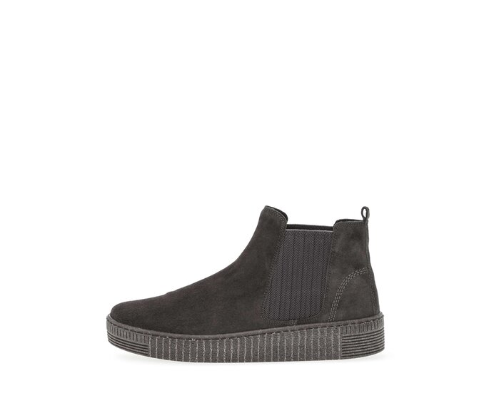 Gabor Damen Chelsea Boot Grau - Rauleder